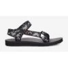 Teva Women's Original Universal Sandals - Sun And Moon Black/White - Regular (B) -Shoe Sale Shop 1003987 SAMBW 1