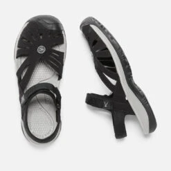 Women's Keen Rose Sandal - Black/Neutral Gray - Regular (B) -Shoe Sale Shop 1008783 top