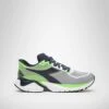 Diadora Men's Mythos Blushield Vigore Running Shoe - White/Black Iris/Neon Mint - Regular (D) -Shoe Sale Shop 101.178046 C9805 00 HR