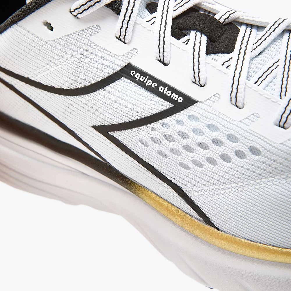 Diadora Men's Equipe Atomo Running Shoe - White/Gold/Black - Regular (D) 7 Diadora Men's Equipe Atomo Running Shoe - White/Gold/Black - Regular (D) - Image 5