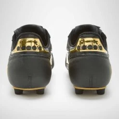 Diadora Men's Brasil #9 Italy LT+MDPU Soccer Shoe - Black/Gold -Shoe Sale Shop 101.178784 C0893 20 HR