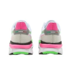 Diadora Women's Atomo V7000 Running Shoe - White/Green Fluo/Pink Fluo -Shoe Sale Shop 101.179068 D0250 20 HR
