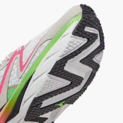 Diadora Women's Atomo V7000 Running Shoe - White/Green Fluo/Pink Fluo -Shoe Sale Shop 101.179068 D0250 30 HR