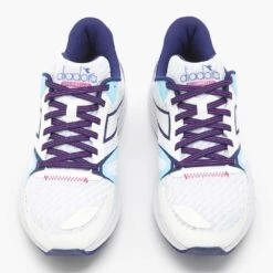 Diadora Women's Mythos Blushield Vortice 8 Running Shoe - White/Blueprint- Regular (B) -Shoe Sale Shop 101.179080 C4127 50 HR