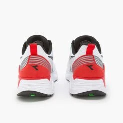 Diadora Men's Vigore 2 Running Shoe - White/Black/Firey Red - Regular (D) -Shoe Sale Shop 101.179081 C6714 20 HR