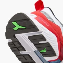 Diadora Men's Vigore 2 Running Shoe - White/Black/Firey Red - Regular (D) -Shoe Sale Shop 101.179081 C6714 30 HR