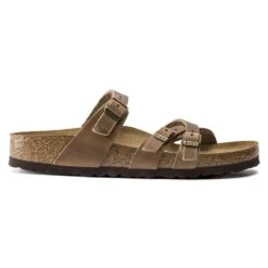 Birkenstock Women's Franca Cork Tobacco Brown Oiled Leather- Regular/Wide -Shoe Sale Shop 1015930 side