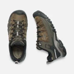 Keen Men's Targhee III Leather Waterproof Hiking Shoe - Bungee Cord/Black - Regular (D) -Shoe Sale Shop 1017783 PLD PDP