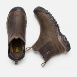 Keen Men's Anchorage III Waterproof Boot - Dark Earth/Mulch- Regular (D) -Shoe Sale Shop 1017790 PLD PDP