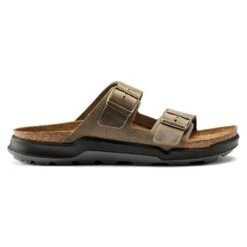 Birkenstock Men's Arizona Rugged Sandal - Faded Khaki - Regular -Shoe Sale Shop 1018463 side