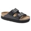 Birkenstock Arizona Platform Vegan - Birko Flor Black- Medium/Narrow -Shoe Sale Shop 1018520