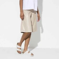 Birkenstock Arizona Platform Vegan - White- Medium/Narrow -Shoe Sale Shop 1018581 f look f