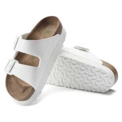 Birkenstock Arizona Platform Vegan - White- Medium/Narrow -Shoe Sale Shop 1018581 sole