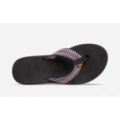 Teva Women's Voya Flip Sandal - Bar Street Multi Black- Regular (B) -Shoe Sale Shop 1019040 W VoyaFlip BSMBL 6 grande e5a9ce24 c5bc 49a5 a970 9256696f79b2