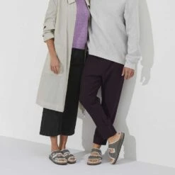 Birkenstock Arizona Shearling Sandals - Iron Natural- Medium/Narrow -Shoe Sale Shop 1021067 detail 7