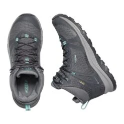 Keen Women's Terradora II Mid Waterproof Hiking Boot - Magnet/Ocean Wave - Regular (B) -Shoe Sale Shop 1022353 PLD large