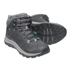 Keen Women's Terradora II Mid Waterproof Hiking Boot - Magnet/Ocean Wave - Regular (B) -Shoe Sale Shop 1022353 PPS large