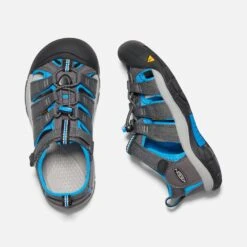 Keen Little Kids' Newport H2 Sandal - Magnet/Brilliant Blue -Shoe Sale Shop 1022825 PLD PDP 1