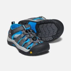 Keen Big Kids' Newport H2 Sandal - Magnet/Brilliant Blue -Shoe Sale Shop 1022839 PPS PDP 1