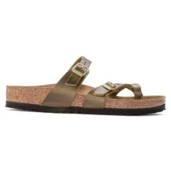 Birkenstock Women's Mayari Oiled Leather Sandal- Green Olive- Regular/Wide -Shoe Sale Shop 1023209 side