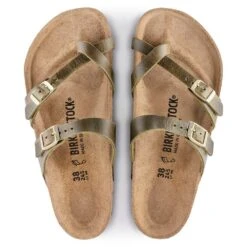 Birkenstock Women's Mayari Oiled Leather Sandal- Green Olive- Regular/Wide -Shoe Sale Shop 1023209 top