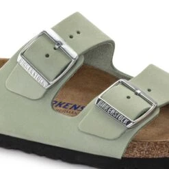 Birkenstock Women's Arizona Nubuck - Matcha- Medium/Narrow -Shoe Sale Shop 1024116 detail 1