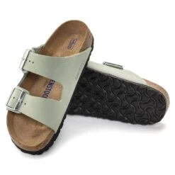 Birkenstock Women's Arizona Nubuck - Matcha- Medium/Narrow -Shoe Sale Shop 1024116 sole