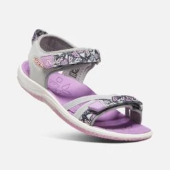 Keen Big Kids' Verano Sandal - Vapor/African Violet -Shoe Sale Shop 1024829 3Q PDP 1