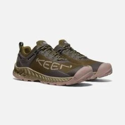 Keen Men's NXIS Evo WP Hiking Shoe - Dark Olive/Black Olive - Regular (D) -Shoe Sale Shop 1025909 PLA PDP 1