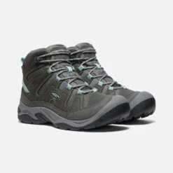 Keen Women's Circadia Mid WP Hiking Boot - Steel Grey/Cloud Blue - Regular (B) -Shoe Sale Shop 1026763 PLA PDP 1