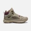 Keen Women's Terradora Flex Mid WP Hiking Boot - Plaza Taupe/Windsor Wine - Regular (B) -Shoe Sale Shop 1026878 P PDP