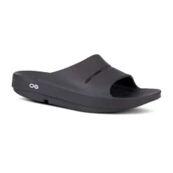 OOfos Unisex OOahh Slide - Black-Regular (D) -Shoe Sale Shop 1100BLK shot2 932x680 1673bbd5 b0b7 4236 b179 e7177f2aa789