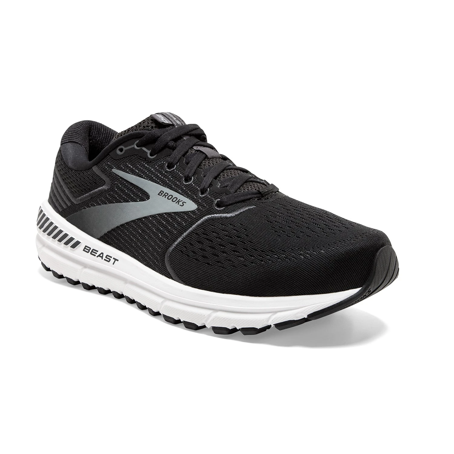 BROOKS Men's Beast 20 Running Shoe - Black/Ebony/Grey - Regular (D) 4 BROOKS Men's Beast 20 Running Shoe - Black/Ebony/Grey - Regular (D) - Image 2