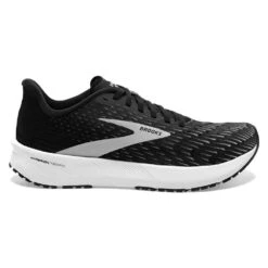 BROOKS Men's Hyperion Tempo Running Shoe- Black/Silver/White- Regular (D)