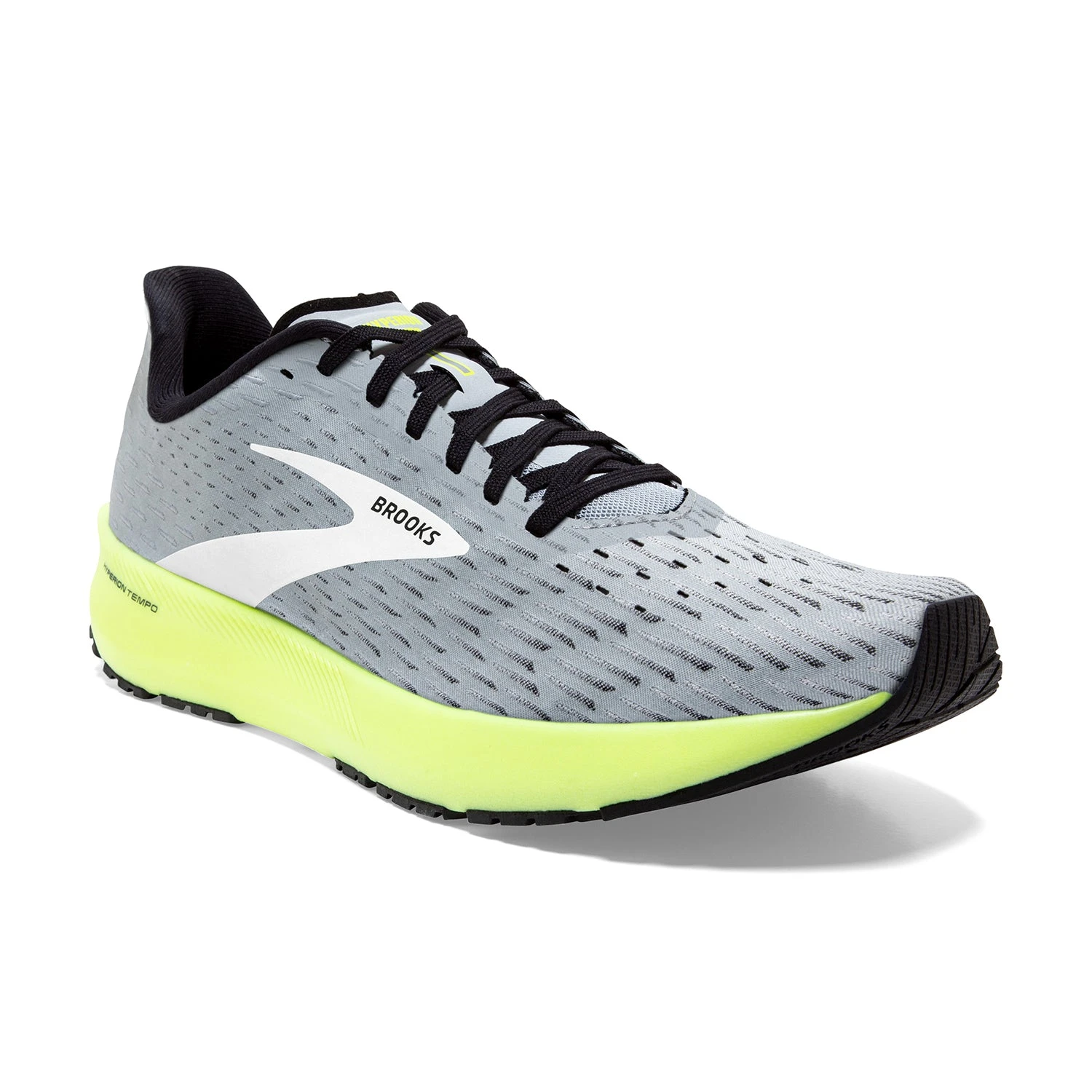 BROOKS Men's Hyperion Tempo Running Shoes - Grey/Black/Nightlife - Regular (D) 5 BROOKS Men's Hyperion Tempo Running Shoes - Grey/Black/Nightlife - Regular (D) - Image 3