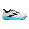 BROOKS Men's Hyperion Tempo Running Shoe - White/Black/Iced Aqua - Regular (D) -Shoe Sale Shop 110339 129 L Hyperion Tempo