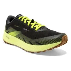 BROOKS Men's Catamount Trail Shoe- Black/Nightlife- Regular (D) -Shoe Sale Shop 110352 013 a catamount mens trail running shoe