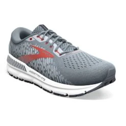 BROOKS Men's Addiction GTS 15 Running Shoe- Grey/Ebony/Chili Oil - Wide (2E) -Shoe Sale Shop 110365 043 A Addiction GTS 15 1