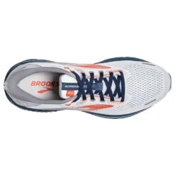 BROOKS Men's Adrenaline GTS 22 Running Shoe - Arctic/Red/Titan- Regular (D) -Shoe Sale Shop 110366 004 O Adrenaline GTS 22
