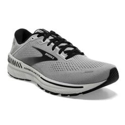 BROOKS Men's Adrenaline GTS 22 Running Shoe - Alloy/Grey/Black - Regular (D) -Shoe Sale Shop 110366 012 A Adrenaline GTS 22 1