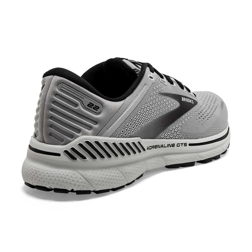BROOKS Men's Adrenaline GTS 22 Running Shoe - Alloy/Grey/Black- Narrow (B) 5 BROOKS Men's Adrenaline GTS 22 Running Shoe - Alloy/Grey/Black- Narrow (B) - Image 3