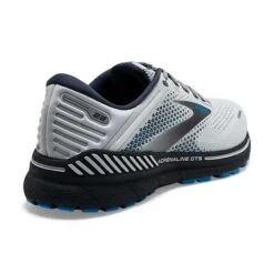 BROOKS Men's Adrenaline GTS 22 Running Shoe- Oyster/India Ink/Blue - Wide (2E) -Shoe Sale Shop 110366 023 H Adrenaline GTS 22
