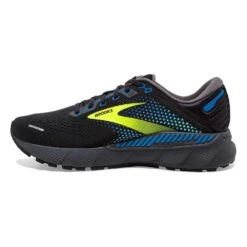 BROOKS Men's Adrenaline GTS 22 Running Shoe- Black/Blue/Nightlife- Regular (D) -Shoe Sale Shop 110366 069 M Adrenaline GTS 22