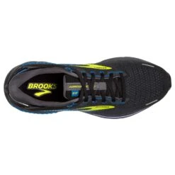 BROOKS Men's Adrenaline GTS 22 Running Shoe- Black/Blue/Nightlife- Regular (D) -Shoe Sale Shop 110366 069 O Adrenaline GTS 22