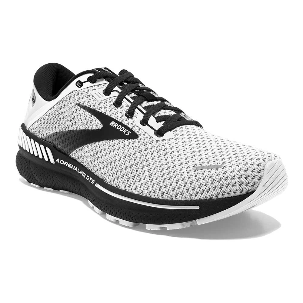 BROOKS Men's GTS 22 Running Shoe - White/Grey/Black - Wide (2E) 4 BROOKS Men's GTS 22 Running Shoe - White/Grey/Black - Wide (2E) - Image 2