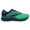 BROOKS Men's Adrenaline GTS 22 Running Shoe- Green/Navy- Regular (D) -Shoe Sale Shop 110366 362 L Adrenaline GTS 22