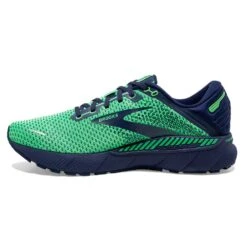 BROOKS Men's Adrenaline GTS 22 Running Shoe- Green/Navy- Regular (D) -Shoe Sale Shop 110366 362 M Adrenaline GTS 22