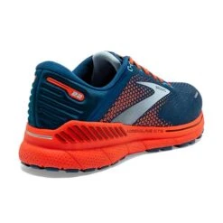 BROOKS Men's Adrenaline GTS 22 Running Shoe - Blue/Light Blue/Orange - Regular (D) -Shoe Sale Shop 110366 404 H Adrenaline GTS 22