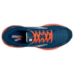 BROOKS Men's Adrenaline GTS 22 Running Shoe - Blue/Light Blue/Orange - Regular (D) -Shoe Sale Shop 110366 404 O Adrenaline GTS 22