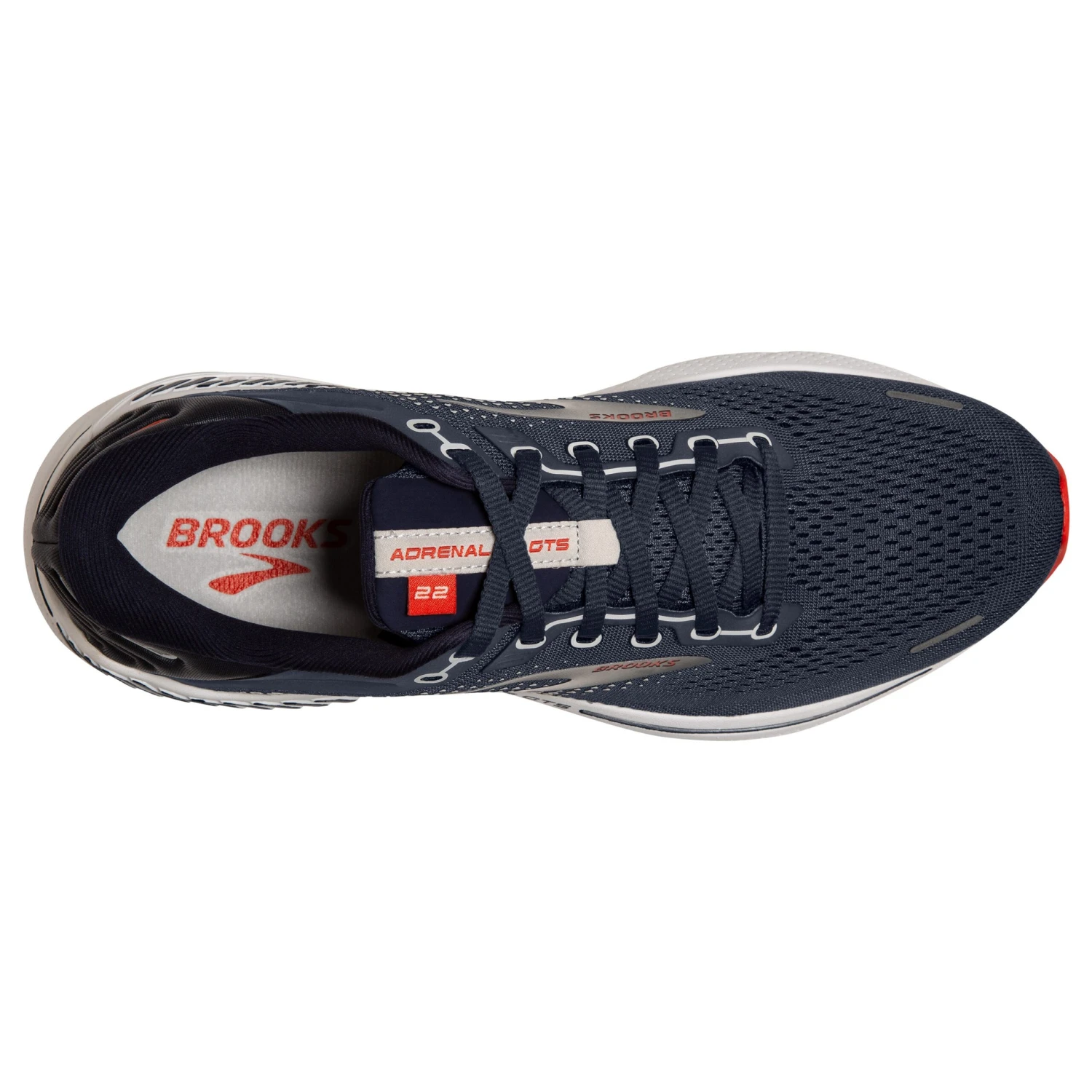 BROOKS Men's Adrenaline GTS 22 Running Shoe - Peacoat/India Ink/Grenadine - Regular (D) 7 BROOKS Men's Adrenaline GTS 22 Running Shoe - Peacoat/India Ink/Grenadine - Regular (D) - Image 5